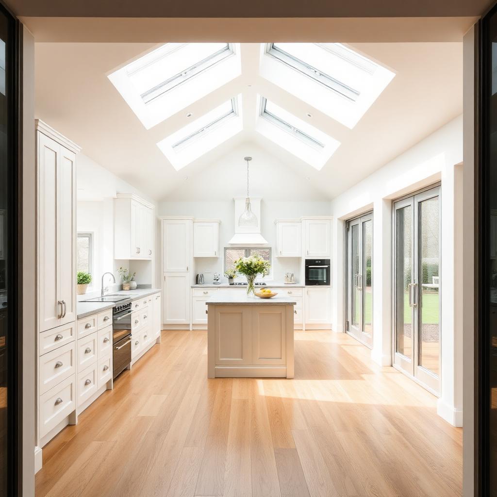 Open-plan kitchen extension