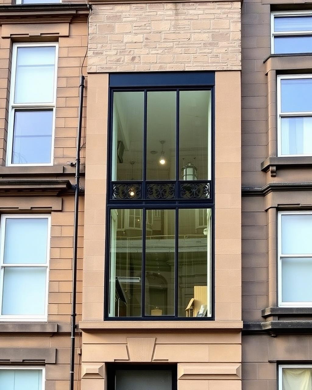 Glasgow tenement side return